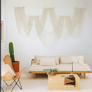 IOWER Macrame Wall Hanging Large Wall Home Decor Modern Fiber Wall Art Geometric Decoration Headboard Living Room Bedroom Backdrop by CozyNest Decor