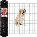 Black PVC Coated Welded Wire Fence 36 Inch x 50 Foot, 2 Inch x 4 Inch 14GA, Garden Border Fencing Roll Vinyl Coating Metal Wire Mesh Hardware Cloth for Yard Vegetable Plant Protection by GreenHaven Gardens