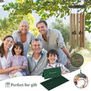 Wind Chimes for Outside, Large Outdoor Windchimes with Engraved Tree of Life, Premium Tuned Metal Chimes for Mother/Grandma, Home & Garden Decor with Soothing Tone by CozyNest Decor