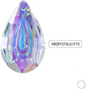 HDCRYSTALGIFTS Suncatcher Crystal 50mm AB Loquat Shape Chandelier Parts Drops Prisms Hanging Pendants 50mm,Pack of 12 by GreenHaven Gardens
