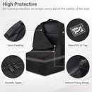Car Seat Travel Bag - Padded, Comfortable, Durable, Roomy Gate Check Carseat Cover Backpack Fits 3-in-1，Convertible, Booster & Infant Car Seats for Airplane, Airport, Gray by TinyTreasures Baby Boutique