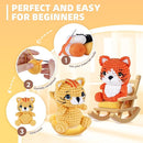 MOREJMTT Crochet Kit for Beginners, Learn to Crochet, Include Easy Knitting Soft Yarn, Step-by-Step Video Tutorial, Hook, Holiday Birthday Gift for Adults and Kids(2pack cat) by TinyTreasures Baby Boutique