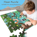 Jumbo Floor Puzzle for Kids, Large Jigsaw Puzzles 35 Piece for Kids Ages 3-5,Preschool Learning & Education Toys, Gifts for 4-8 Year Old Boys and Girls (Forest Animals) by TinyTreasures Baby Boutique