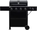 Kenmore 4-Burner Gas Grill with Side Burner, Outdoor BBQ Grill, Propane Gas Grill, Cast Iron Cooking Grates, Electronic Ignition, Warming Rack, Open Cart Design, 53000 BTUs, Black by GreenHaven Gardens