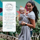 Nalakai Ring Sling Baby Carrier, Soft Linen Baby Sling, Baby Wrap, Comfort, Style, and Giving Back - Carry Your Little One with Love by TinyTreasures Baby Boutique