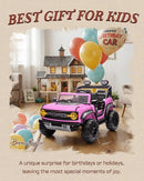 24V Ride on Toys for Big Kids, Licensed Ford Bronco Raptor 2 Seater Ride on Cars with Remote Control, Ride on Truck w/ 4-Wheeler Suspension, 3 Speeds, Led Lights, Bluetooth (24V, Pink) by TinyTreasures Baby Boutique