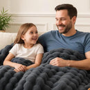 BENVWE Faux Fur Throw Blanket for Couch – Cozy Fuzzy Soft Plush Fluffy Thick Luxury Minky Bubble Blanket for Living Room Home Decor – Fathers Day Birthday Gifts for Women and Men, Grey, 51" x 63" by CozyNest Decor