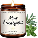 Auelife Mint Eucalyptus Candle | Aromatherapy Candle for Relaxation, Soy Candles for Home Scented, Home Fragrance Gifts for Women Men - Long-Lasting 7oz Jar by CozyNest Decor