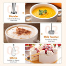 KOIOS Immersion Blender, 1000W Anti-scratch 3-in-1 Hand Blender, Upgraded 12 Speed Stainless Steel Blade Stick Blenders with Turbo Mode, Whisk and Milk Frother, Non-BPA by TinyTreasures Baby Boutique