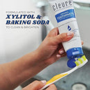 Cleure Original No Fluoride Toothpaste - SLS Free, Mint Free - with Xylitol for Fresh Breath & Helps Whiten - for Kids & Adults - Flavor Free (4oz Tube, Pack of 3) by CozyNest Decor