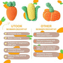 Utook Crochet Kit for Beginners, Crochet Vegetable Kit,Beginner Crochet Kit for Adults and Children, with Instructional Videos and Paper Tutorials, Handmade Crafts, Holiday Gifts (Vegetable) by TinyTreasures Baby Boutique