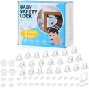 22 Pack Magnetic Cabinet Locks for Child Safety, Drawer Locks Baby Proofing, Magnetic Door Safety Locks for Cabinets and Drawers, Easy Installation No Tools Required (22 Pack and 4 Keys) by TinyTreasures Baby Boutique