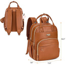 RUVALINO Diaper Bag Backpack, Multifunction Travel Pack Maternity Baby Changing Bags, Large Capacity, Waterproof, Brown by TinyTreasures Baby Boutique
