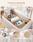 KALLAX Small Woven Basket, 13.5 x 9.5 x 5 Inches, Storage Basket for Organizing, Cute Small Rope Shelf Closet Cube Storage Bins Baskets for Shelves, Dog Toy Gift Baskets Empty, 3 Packs, Mixed Brown by TinyTreasures Baby Boutique