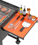 Silicone Grill Mat Compatible with Blackstone, Silicone Griddle Tools Mat with Drip Pad, Spatula Mat for Outdoor Grill Kitchen Counter (Orange) by GreenHaven Gardens