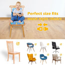 Toddler Booster Seat for Dining Table, 12.6x3.34 Inch Portable High Chair for Travel, Compact Lightweight With Adjustable Straps for Baby (Dinosaur) by TinyTreasures Baby Boutique