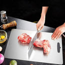 Titanium Cutting Board, New Titanium Cutting Board, Top, 100% Pure Titanium Cutting Boards for Kitchen, Healthy Premium Dual-Sided Chopping Board for Fruit, Meat, Vegetable. (Medium - 14" x 10") by CozyNest Decor
