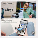 DEERC D20 Mini Drone with Camera for Kids, Remote Control Toys Gifts for Boys Girls with Voice Control, Gestures Selfie, Altitude Hold, Gravity Control, One Key Start, 3D Flips 2 Batteries, Blue by TinyTreasures Baby Boutique