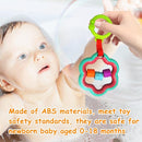 Baby Toys, Cartoon Animal Hanging Rattle Toys, Handbells Baby Rattles, Baby Bed Crib Car Seat Travel Stroller Toys for Infant, Best Birthday Gift for Newborn, 4 Pack by TinyTreasures Baby Boutique