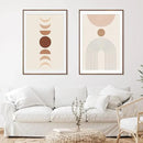 27x40 Poster Frame Set of 2 Natural Solid Walnut Photo Frames with 24x36 Removable Mat Wall Hanging Large Handcrafted Frame with HD Plexiglass Wall and Tabletop Display Large Picture Frame by CozyNest Decor