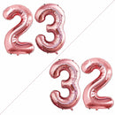 GOER Number 23 Balloons for 23rd Birthday Party Decorations,42 Inch Jumbo Foil Helium 32 Balloons for 32nd Birthday Party Decoration (Rose Gold) by TinyTreasures Baby Boutique
