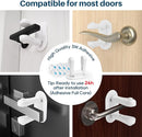 Inaya Door Lever Lock (4 Pack) – Child Proof Handle Locks, 3M Adhesive & Easy Installation for Home, Baby-Proof Locks for Kids Safety, Compatible with standard doors by TinyTreasures Baby Boutique