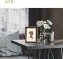 AELS 5x7 Inch Vintage Picture Frame, Elegant Antique Photo Frames with Glass Front, Photo Display, Tabletop Wall Hanging, Gift Ideas, Black with Gold Trim by CozyNest Decor