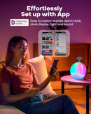 Dekala Sunrise Alarm Clock, Wake Up Light, Smart APP Control, Sundown Sleep Sound Machine, Dual Alarms, FM Radio, Natural Alarm Sounds, Alarm Clock for Heavy Sleepers Kids Adults, Ideal Gift by TinyTreasures Baby Boutique