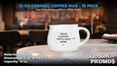 Custom Glazed Campfire Coffee Mugs 12 oz. Set of 10, Personalized Bulk Pack - Perfect for Coffee, Tea, Espresso, Hot Cocoa, Other Beverages - White by CozyNest Decor