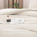 Litanika Beige Comforter Set California King Size, 3 Pieces Cal King Lightweight Solid Bedding Comforter Set, Oversized All Season Fluffy Bed Set (104x96In Comforter & 2 Pillowcases) by CozyNest Decor