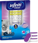 Washing Machine Cleaner Tablets 12 Pack, Formulated for Pet Owners, 8.5oz Washer Machine Cleaner Tablets, Deep Cleaning Descaler for HE, Top & Front Load Washers, Septic Safe - 6 Month Supply by CozyNest Decor