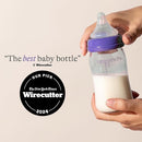 Lansinoh Anti-Colic Glass Baby Bottles, 5 Ounces, 4 Count Bottles for Feeding, Baby Essentials, Includes 4 Slow Flow Nipples, Size S by TinyTreasures Baby Boutique