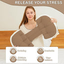 Pregnancy Pillow for Sleeping, Maternity Pillow, Faux Fur Luxury Maternity Pillow Support for Back, Legs, Belly, HIPS,Brown by TinyTreasures Baby Boutique