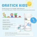 Kids Dental Probiotics for Anti-Cavity + Healthy Teeth and Gums, 8 Billion CFU Probiotics for Oral Health, Yogurt Flavor 1-PK by CozyNest Decor