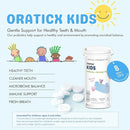 Kids Dental Probiotics for Anti-Cavity + Healthy Teeth and Gums, 8 Billion CFU Probiotics for Oral Health, Yogurt Flavor 2-Pack by CozyNest Decor