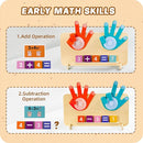 Preschool Learning Toys for Toddlers 3+ Years, Educational Number Counting Blocks for Kids, Homeschool Supplies for Math Manipulates, Finger Counting Math Toy, Montessori Toys for Kids Age 3+ by TinyTreasures Baby Boutique