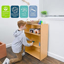 Children’s Factory Value Line Narrow 3-Shelf Toddler Bookshelf and Toy Organizer Shelves for Daycare, Playroom, Preschool by TinyTreasures Baby Boutique
