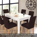 JQinHome 4 Pcs Dining Chair Slipcover,High Stretch Removable Washable Chair Seat Protector Cover for Home Party Hotel Wedding Ceremony (Pack of 4, Coffee) by CozyNest Decor