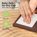 Baby Hand and Footprint Kit - Clay Handprint Keepsake Frame, Newborn Nursery Picture Frame, Personalized New Mom Gifts for Baby Shower & Registry (Cedar) by TinyTreasures Baby Boutique