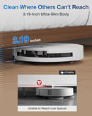 ECOVACS DEEBOT T50 PRO Omni Robot Vacuum and Mop, 3.19” Ultra-Slim, 15,000Pa Suction, ZeroTangle 2.0, TruEdge Edge Cleaning, AIVI 3D Obstacle Avoidance, Auto Mop Wash & Dry, Self-Emptying,White by CozyNest Decor