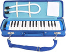 EastRock 32 Key Melodica Instrument Keyboard Soprano Piano Style with Mouthpiece Tube Sets and Carrying Bag for Beginners Adults Gift Blue by TinyTreasures Baby Boutique