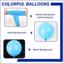 140pcs Light Blue Round Balloons Different Sizes 18 12 10 5 Inch Latex Balloons for Arch Decoration Party Balloon Kit for Graduation Birthday Party Wedding Balloon Baby Shower Decoration by TinyTreasures Baby Boutique