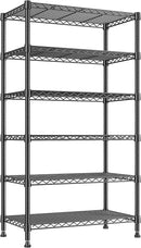 REIBII 6-Tier Metal Shelving Unit Storage Shelves, Sturdy Wire Shelving Adjustable Deep Pantry Shelves Load 800LBS Dorm Storage Shelves for Kitchen Pantry Closet,13.8" D x 21.5" W x 70.5" H by TinyTreasures Baby Boutique