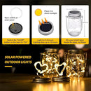HXWEIYE 8 Pack Solar Mason Jar Lights Lanterns,Jars & Hangers Included，30LED Waterproof Hanging Outdoor Fairy Lights for Patio Garden Porch Yard Backyard Balcony Wedding(Warm White) by GreenHaven Gardens