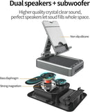 Jteman Wireless Bluetooth Speaker Tablet Stand, Adjustable with Bluetooth Speakers,Gifts for Women Men,Kitchen Gadget for Men,Compatible with Phones and Tablet (4.0-12.9'') - Graphite by GreenHaven Gardens