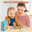 Busy Board Montessori Toys for Toddler, Wooden Sensory Board Switch Toy with Shape Sorter LED Light Up Toys Educational Plane Travel Activity for Girls & Boys by TinyTreasures Baby Boutique
