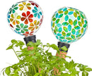 Plant Watering Globes Mosaic Self Watering Stakes 2 Pack Large Self Watering Planter Insert Automatic Watering Device Outdoor Indoor Decoration by GreenHaven Gardens