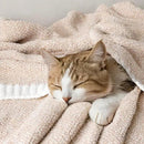 MIULEE Beige Super Soft Throw Blanket for Couch, Cozy Fluffy Warm Throws Knit Blankets for Sofa, Bed, Chair, Living Room, Camping, Picnic, 50 x 60 inch by CozyNest Decor