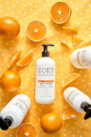 Zoey Naturals Sweet Citrus Baby Wash & Shampoo, Made For Sensitive Skin, Tear-free, Paraben-Free, All Natural, Made in the USA by TinyTreasures Baby Boutique