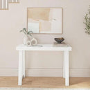 Plank+Beam Solid Wood Console Table, 46.25 Inch, Sofa Table, Narrow Entryway Table for Hallway, Behind The Couch, Living Room, Foyer, Easy Assembly, White by CozyNest Decor